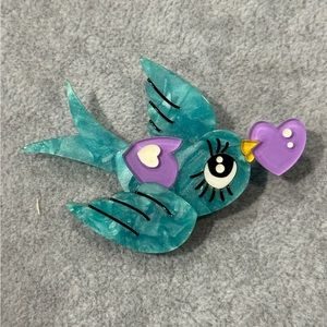 Erstwilder x Mimsy Piper The Love Bird Brooch Halloween Brand New